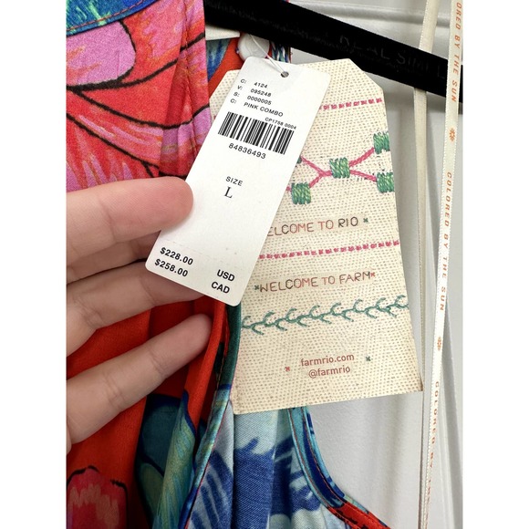 Farm Rio Printed Halter Jumpsuit - Picture 4 of 4